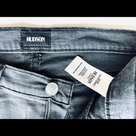 Hudson Blair Super Skinny Jeans, gray color - Picture 2 of 9